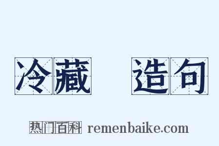 冷藏庫造句是什么意思的图片